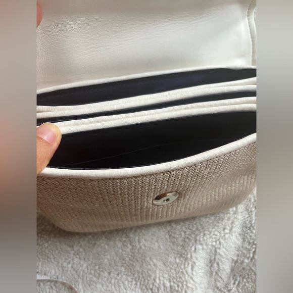 SOLDSOLDSOLDMaryam Nassir Zadeh Lune bag in cream leather and fabric - Picture 11 of 16